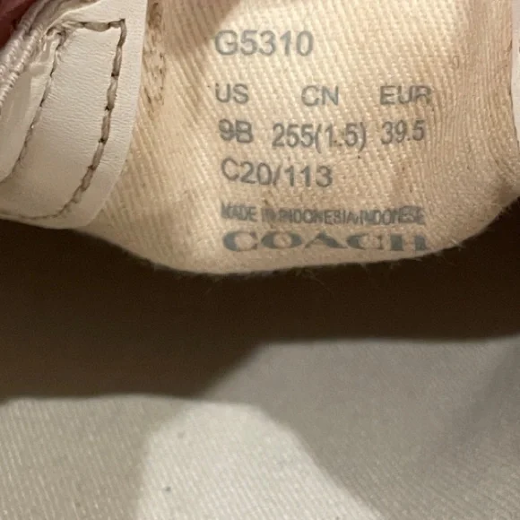 Coach Women's Slip-On Sneakers in Cream and Pink - Picture 2 of 6